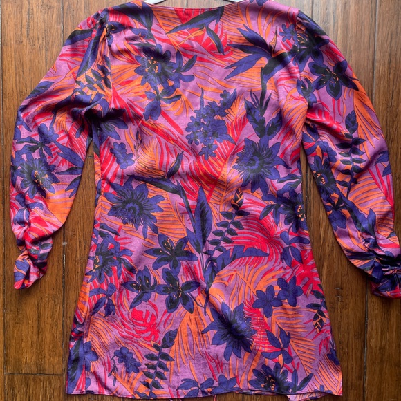 Zara Tropical Printed Floral Mini Dress - Picture 11 of 11
